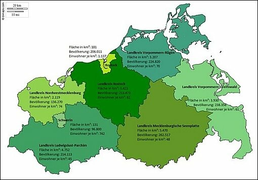 Fläche und Bevölkerung von MV nach Kreisen.jpg Schaubild: Fläche und Bevölkerung in Mecklenburg-Vorpommern